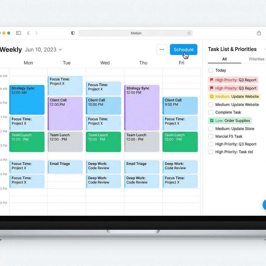 Motion interface screenshot